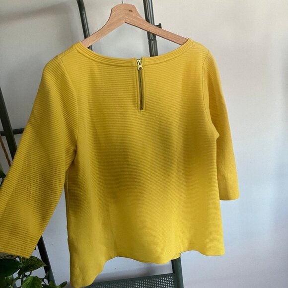 Yellow Boden boatneck 3/4 sleeve top - Picture 4 of 8